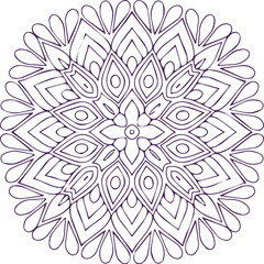 Fototapeta premium Beautiful flower art and mandala vector design