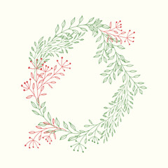 wedding leaf wreath