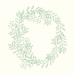 wedding leaf wreath