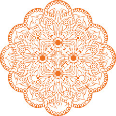 Beautiful flower art and mandala vector design