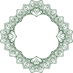 Beautiful flower art and mandala vector design