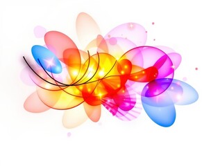 Vibrant Abstract Floral Design 