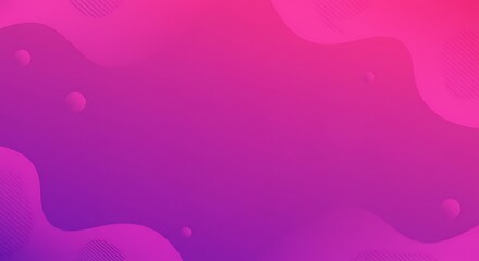 Abstract pink purple gradient waves smooth geometric shapes design.