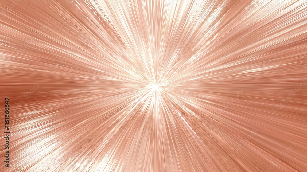 Aufkleber abstract light burst with warm, copper tones radiating from the center, creating a dynamic and energ