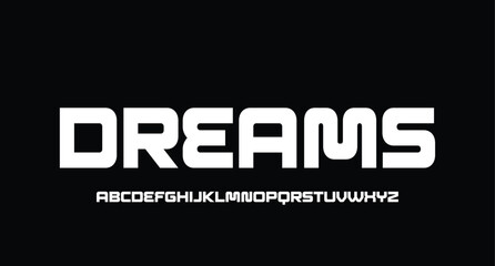 futuristic minimalist display font design, alphabet, typeface, letters and numbers, typography.