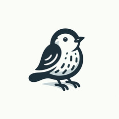 vector illustration of a bird, cartoon bird