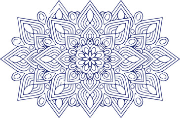 Beautiful flower art and mandala vector design