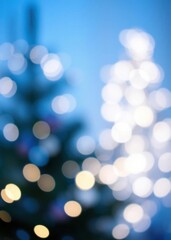 Fototapeta premium bokeh blue of Abstract background texture blue glitter and elegant for christmas abstract bokeh light background bright 