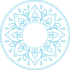 Beautiful flower art and mandala vector design