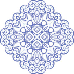 Beautiful flower art and mandala vector design