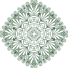Beautiful flower art and mandala vector design