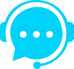 Customer support service icon Transparent background