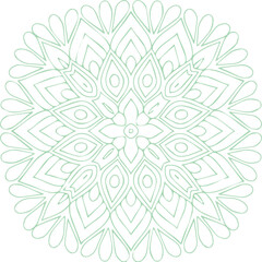 Beautiful flower art and mandala vector design