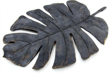 Black and Gold Monstera Leaf Wall Decor