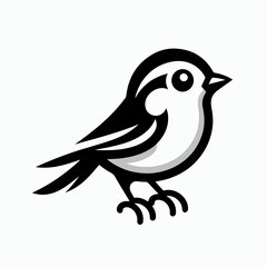 vector illustration of a bird, cartoon bird