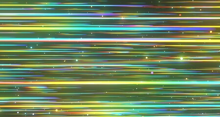 Abstract Colorful Light Streaks