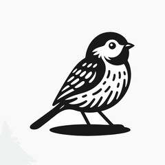 vector illustration of a bird, cartoon bird
