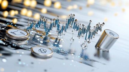 Abstract  D Stock Market Cryptocurrency Graph