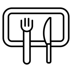 Wooden Tableware Icon