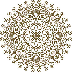 Beautiful flower art and mandala vector design