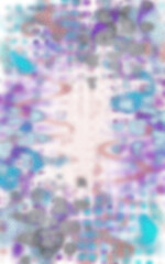 An abstract transparent psychedelic wavy vignette border design element.