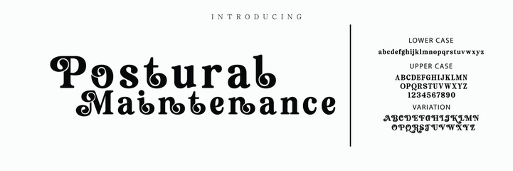 Luxury wedding alphabet font. Typography decorative elegant classic lettering serif fonts vintage retro for logo.