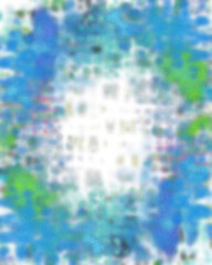 An abstract transparent psychedelic wavy vignette border design element.