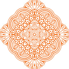 Beautiful flower art and mandala vector design