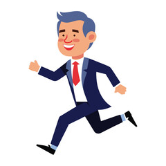  Happy president day USA running president vector illustration