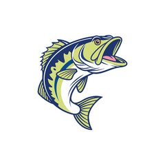 Cartoon Largemouth Bass