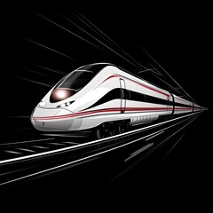 fast train in motion