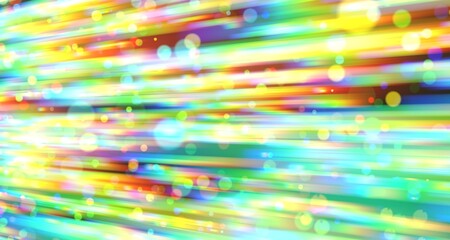 Abstract Colorful Light Streaks