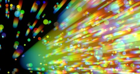 Abstract Light Streaks and Bokeh