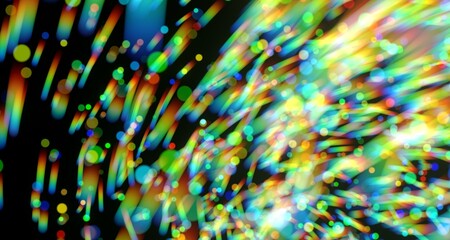 Abstract Colorful Lights and Shapes