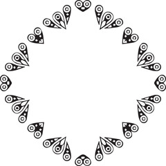 Beautiful flower art and mandala vector design