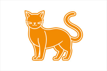 cat line art vector, silhouette, set design