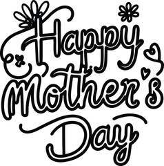 happy mothers day art and illustrator eps