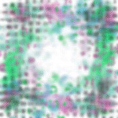 An abstract transparent psychedelic wavy vignette border design element.