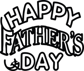 happy fathers day art and illustrator eps