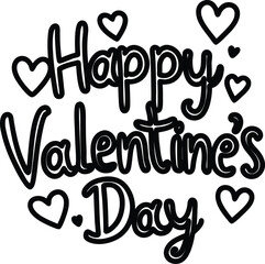 happy valentines day art and illustrator eps