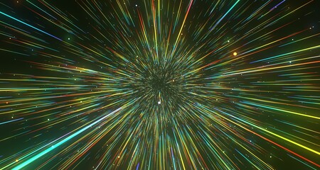 Abstract Hyperspace Tunnel of Light