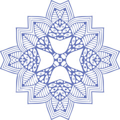 Beautiful flower art and mandala vector design