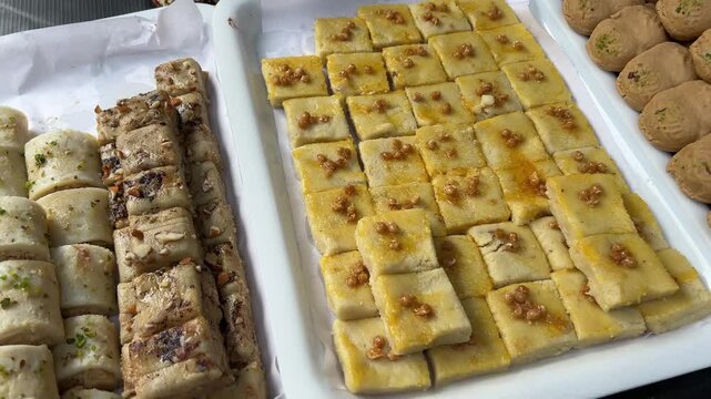 Bengal butter scotch Sandesh sold in a fair in Kolkata