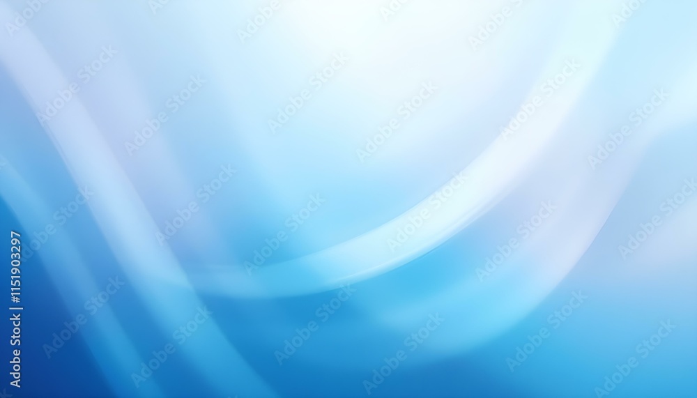 Poster Blue abstract lines swoosh wave smooth wave border background wave blue flow. An elegant blue wave swirls the background. Abstract color gradient fluidity background design. Abstract futuristic motion