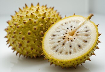 Photo of a fresh and healthy piece of soursop fruit