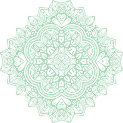 Beautiful flower art and mandala vector design