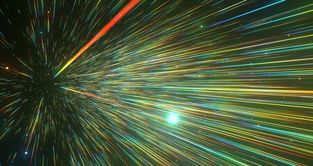 Obraz premium Abstract Space Travel