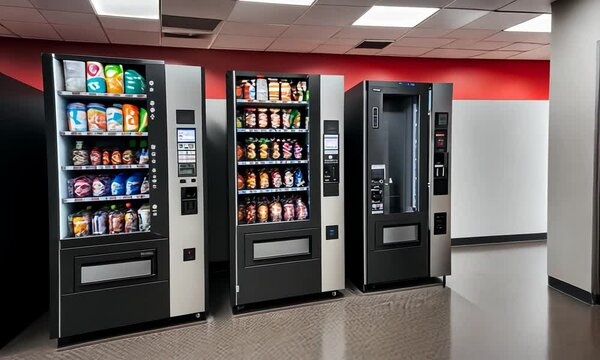 Vending machines in an office.