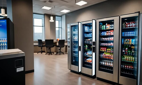 Vending machines in an office.