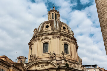 Obraz premium Chiesa del Santissimo Nome di Maria al Foro Traiano. Roma, Italia